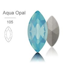 아쿠아씰 크리스탈 라인석 상단 스톤 의류 공예 쥬얼리에 적합한 라인스톤에 유리 접착제, Aqua Opal+9X18mm 10Pcs