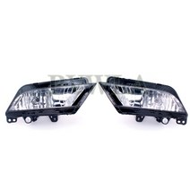 자동차 조명 앞 범퍼 안개등 램프 + 그릴 와이어 어셈블리 Seat Leon 2013, 07 Pair Wiht Halogen