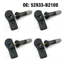 TPMS 공기압 센서 자동차 타이어 압력 모니터 52933 B2100 현대 i10 기아 모닝 소울 2013 2014 2015 2016 2017 4 피스 194647