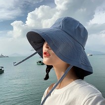 보슈 데일리룩 패션 여성 벙거지모자 컬러 스트릿 여름 버킷햇 오버챙 자외선차단 4번