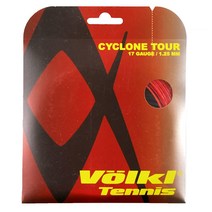 뵐클 Volkl 사이클론 투어 17G1.25MM 레드 테니스 스트링 (레드) 정품보장, 단일