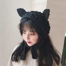 현블러썸 곰도리귀마개 귀여운귀마개 곰돌이귀마개 동물귀마개 동물귀도리 니트귀도리 캐릭터