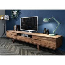신혼거실 명품 아카시아 원목 TV 서랍장(200cm 7컬러) 유럽풍 아파트 안방, 워시-더글라스
