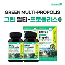 건조한 구강 입안 혀 향균 면역 에 좋은 상쾌한 페퍼민트 맛 브라질 그린 멀티 프로폴리스 비타민 아연 영양제, 2BOX)(2개월분), 2개, 60정