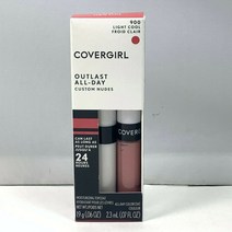 Covergirl Outlast 올데이 립 컬러 위드 탑코트 (.06oz .07oz.), 900 라이트 쿨