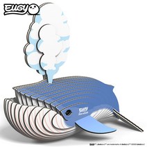 퍼즐피플 3D종이/우드락 입체모형퍼즐, 3D종이퍼즐 대왕고래(Blue Whale), 1Ea