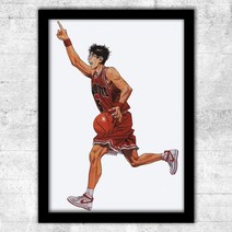 더 퍼스트 슬램덩크 굿즈 판플랫 THE FIRST SLAM DUNK 극장판 smb001, 블랙 프레임, 32