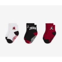 나이키 골프 트레이닝 운동 양말 미드 하이 니 삭스 조던 짐 앵클 그리퍼 양말(3팩) 베이비(12-24개월), 품절