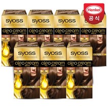 사이오스 올레오 크림 염색약 7개, 4-N 리치 초콜릿 x 7개, 상세 설명 참조