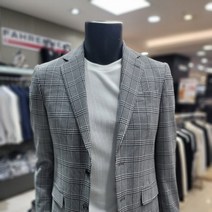파렌하이트 S/S시어서커 블랙 체크 캐주얼 자켓A4003