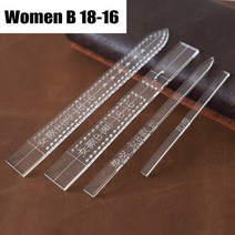 가죽공방 가죽공예도안 가죽공방 서류가방 가죽필통만들기 가죽프레스기 도안 DIY 가죽 지갑 크래프트 종이 패턴 여성공예 도구 투명 아크릴 시계 스트랩 템플릿 홈 diy 45, 여자-b18-16-1set