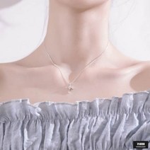 가바바 여성 목걸이 심플한 눈보양 반짝이는 패션목걸이 G43215