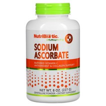 NutriBiotic Immunity 아스코르브산 나트륨 결정질 분말 227g(8oz), 997.9 g