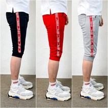 슈프림 테잎 라인 7부 트레이닝 바지