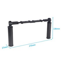 카메라손잡이 스테디캠 스테빌라이저 탄소 섬유 핸드 그립, 03 Cold Shoe Mount