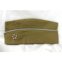 밀리터리 모자 WW2 미국 육군 카키 수비대 모자 및 육군 장교 5 스타 일반 계급 휘장 군인 군사 모자 재연 장비