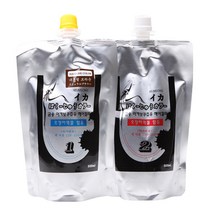 뉴겐 금송 이카보쿠쥬우 헤어컬러(오징어 먹물) 1제500ml+2제500ml, 1개, 마호가니 브라운