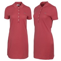 라코스테 LACOSTE 여성 미니 피케 슬림핏 반팔 원피스 EF8470-10-ZV9
