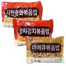 천일식품 사천중화볶음밥 300g+참치김치볶음밥 300g+바베큐볶음밥 300g