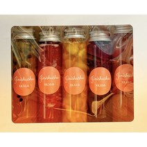 홈카페 에이드 차 지니슈슈 수제청 과일청 미니 선물세트 600g 1200g, 미니청A-SET(100gX5병/선물상자 포함)