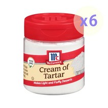 미국발송 맥코믹 주석산 타타르 산 머랭안정제 1.5oz(42g) X 6개 McCormick Cream of Tartar