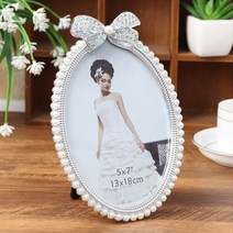DSJ297524리본 생활잡화 사진 진주 액자(5x7)