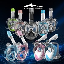 듀얼브레서 3세대 프리다이빙 V3 V2 스노클링 성인용 아동용 마스크, 어드벤스V2 [PINK_L-XL]