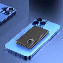 보조배터리 20000mAh 급속충전 캠핑 보조배터리 국내 배송, 블랙, 블랙