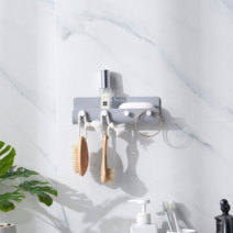 무타공선반 무지주벽선반 주방 벽걸이 벽 선반, 그레이