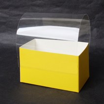 벅스웨이 토스트트레이(노랑) 100개+투명OPP접착포장지 100장