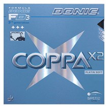DONIC(도닉) 탁구 코파 X2 뒤 소프트 러버 블랙 MAX AL053