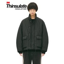 파르티멘토 신슐레이트 퀄티드 점퍼 블랙, M