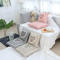 이솔홈 이디아 고급방석 사무실방석 솜포함 의자방석, 03_그레이／50×50cm(솜포함)