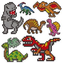 틱톡블럭 톡톡 끼우는 공룡 도안 디폼블럭 어린이 장난감 세트, NO.D10001