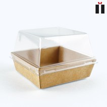 종이트레이 샌드위치 케이스 DRP 29호 정사각 크라프트 1000개 1세트