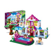 아이들이 좋아하는 블록 풀빌라 여자아이선물 유행 블럭조립완구 아이들이좋아하는 여자장난감 장난감선물