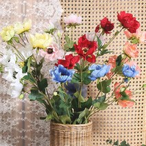 5송이 아네모네 조화 (6colors), 레드