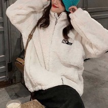 여자 학생 10대 요즘 유행 점퍼 뽀글이 스타일 여자 겨울 점퍼 데일리룩코디 학생 아우터 여성용