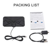 앰프 VHF (170-240MHz)/UHF (470-860MHz) 작업 주파수가있는 4K TV 안테나