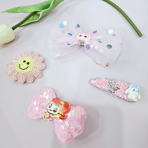 리본하츄핑 스팽클 나나핑 최고신상 헤어집게 똑딱핀 4종 9900