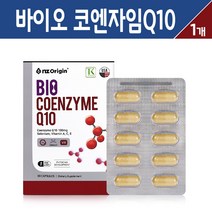 엔젯 오리진 바이오 코엔자임Q10 액티브 코큐텐 셀렌 비타민 A C E 코큐10 코앤자임 큐텐 항산화 혈압 관리 건강 영양제 식물성 캡슐, 바이오 코엔자임Q10 비타민 30캡슐, 1세트