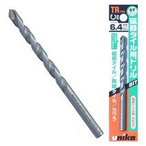 UNIKA/유니카/타일용 드릴비트/TR TYPE/유리/콘/초경팁/6.4mm, 1개