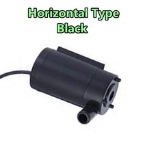 워터 펌프 미니 수중 순환 DC 256V 저소음 브러시리스 모터 120lH 소형 마이크로 잠수정, HorizontalType-Black
