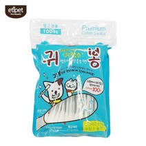 순면 항균처리 강아지귀소독 청소 면봉 100p 귀봉