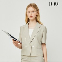 JJ지고트 JJ.ro 더블 버튼 테일러드 크롭 재킷 GM6M0JKW5