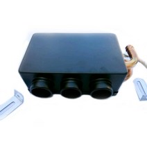 차량용 온풍기 히터 12V/24V 자동차 공기 송풍기 3 구멍 탱크 자동 서리 제거기 디 미스터 전기 제품 검정/빨강, 04 Bla 24V