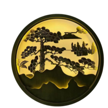 스틸 인테리어 칸막이 스테인레스 스틸 스크린 알루미늄 합금 솔리드 플레이트 양각 라운드 파티션 정원 벽 금속 제품 공장 감성 인테리어 파티션, 1. 카키