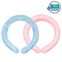 1+1 고급형 아이스 넥쿨러 쿨 넥밴드 얼음 목걸이 쿨스카프 쿨링넥, 고급형넥쿨러 블루+핑크+(사은품)