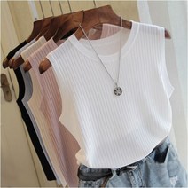 실크 니트 나시티 민소매 여름나시티 여름티셔츠 여름티 실크나시티 나시티셔츠 여성나시티 여성민소매 민소매티셔츠