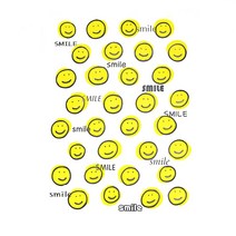 JStrading 종이전사지 수지전사지 열 전사용지, L32)옐로우 스마일, 1개